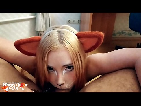 ❤️ Kitsune د هغې په خوله کې ډیک او کم تیر کړ ☑  په ps.filmexxx18.ru